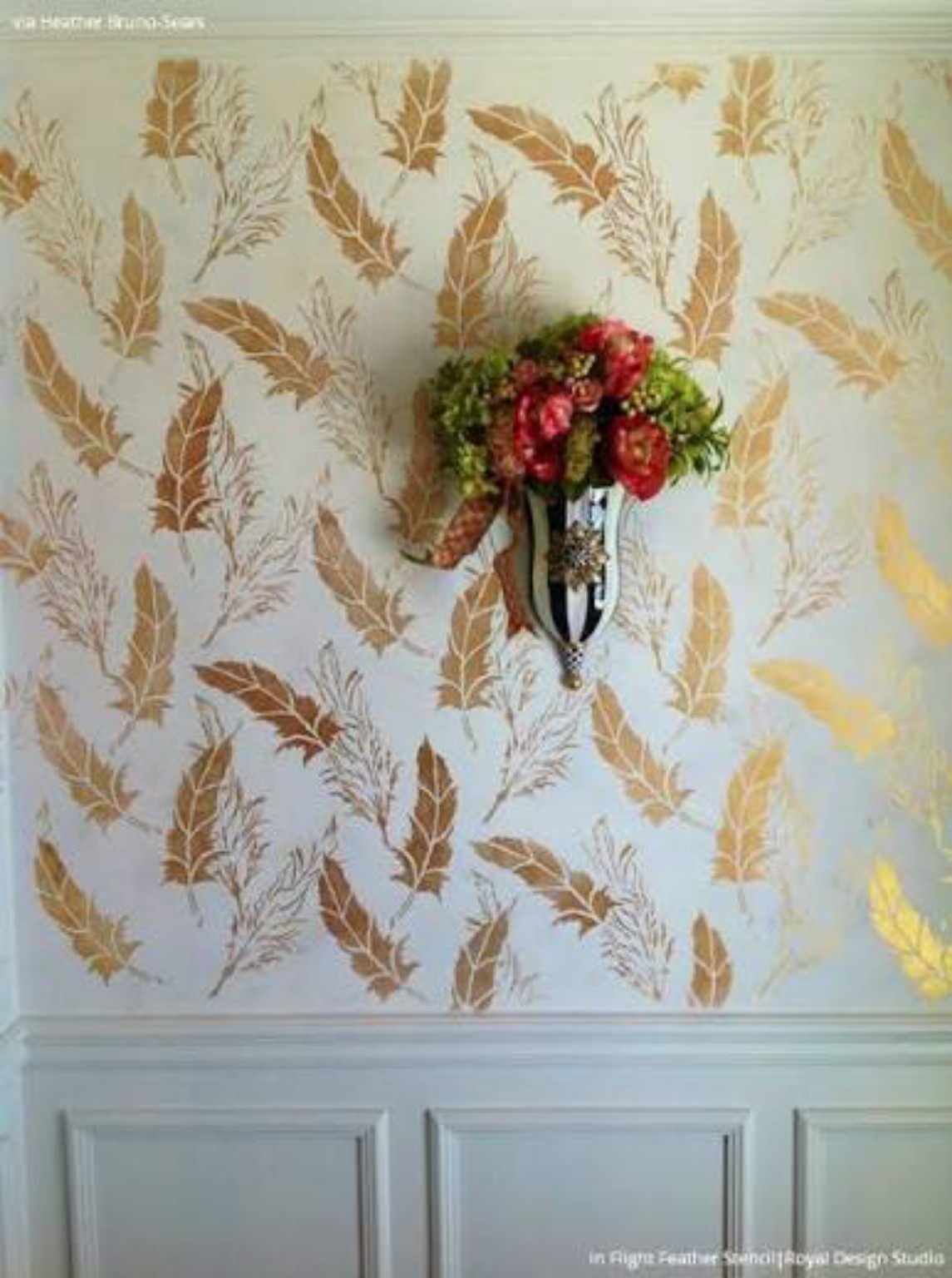 Decorative painted living room